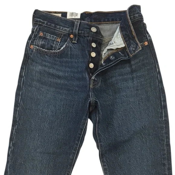 Levi's Women's High Rise Jeans - Dark Blue - Picture 5 of 12